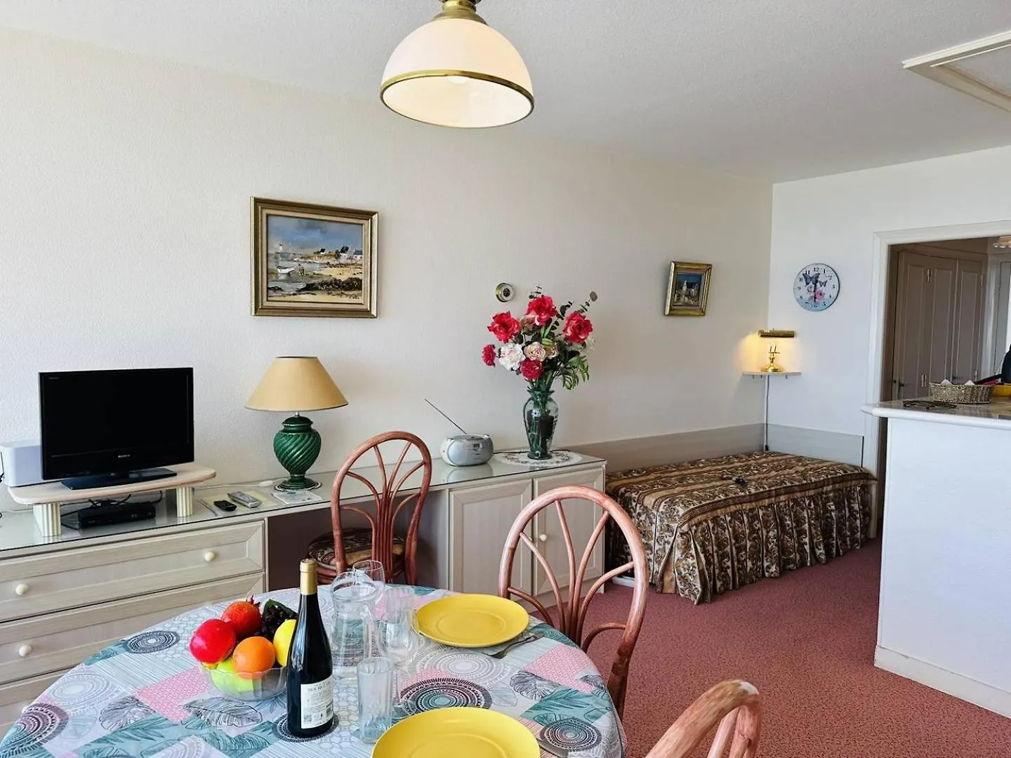 Apartamento Studio 3Pers Vue Mer, 1Min A Pied Plage, Wifi, Parking Quiberon