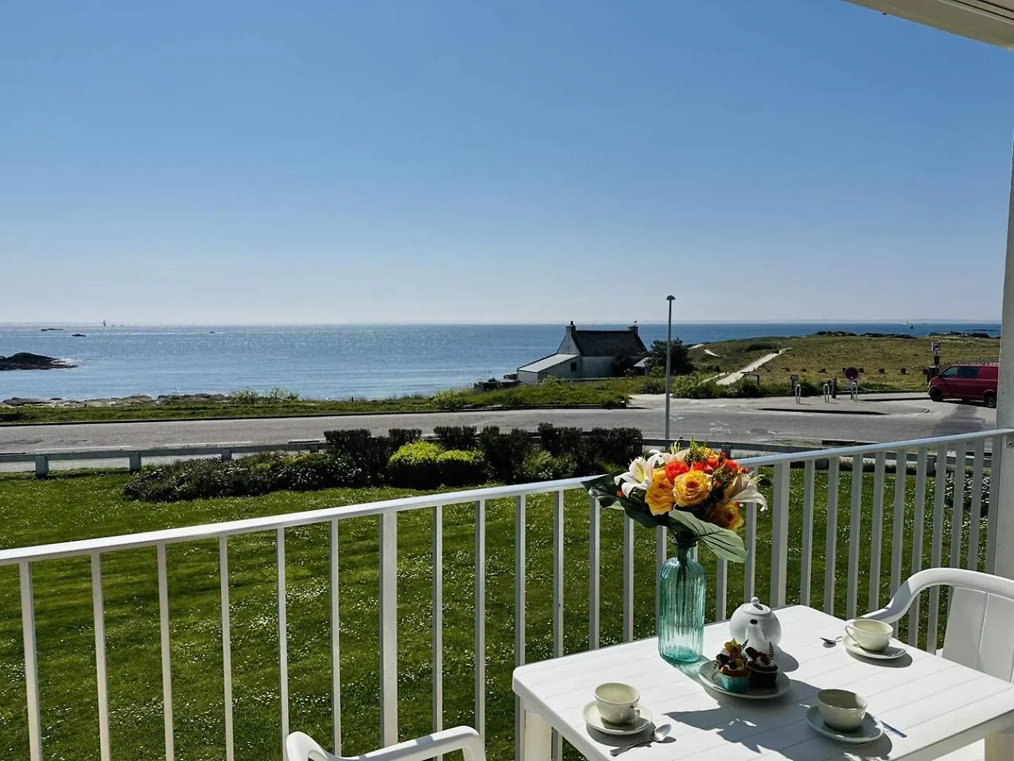 Apartamento Studio 3Pers Vue Mer, 1Min A Pied Plage, Wifi, Parking Quiberon França