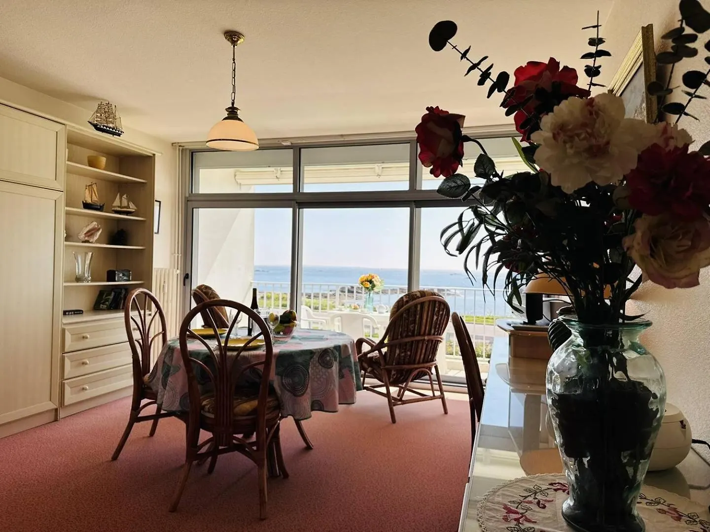 Studio 3Pers Vue Mer, 1Min A Pied Plage, Wifi, Parking Quiberon Apartamento