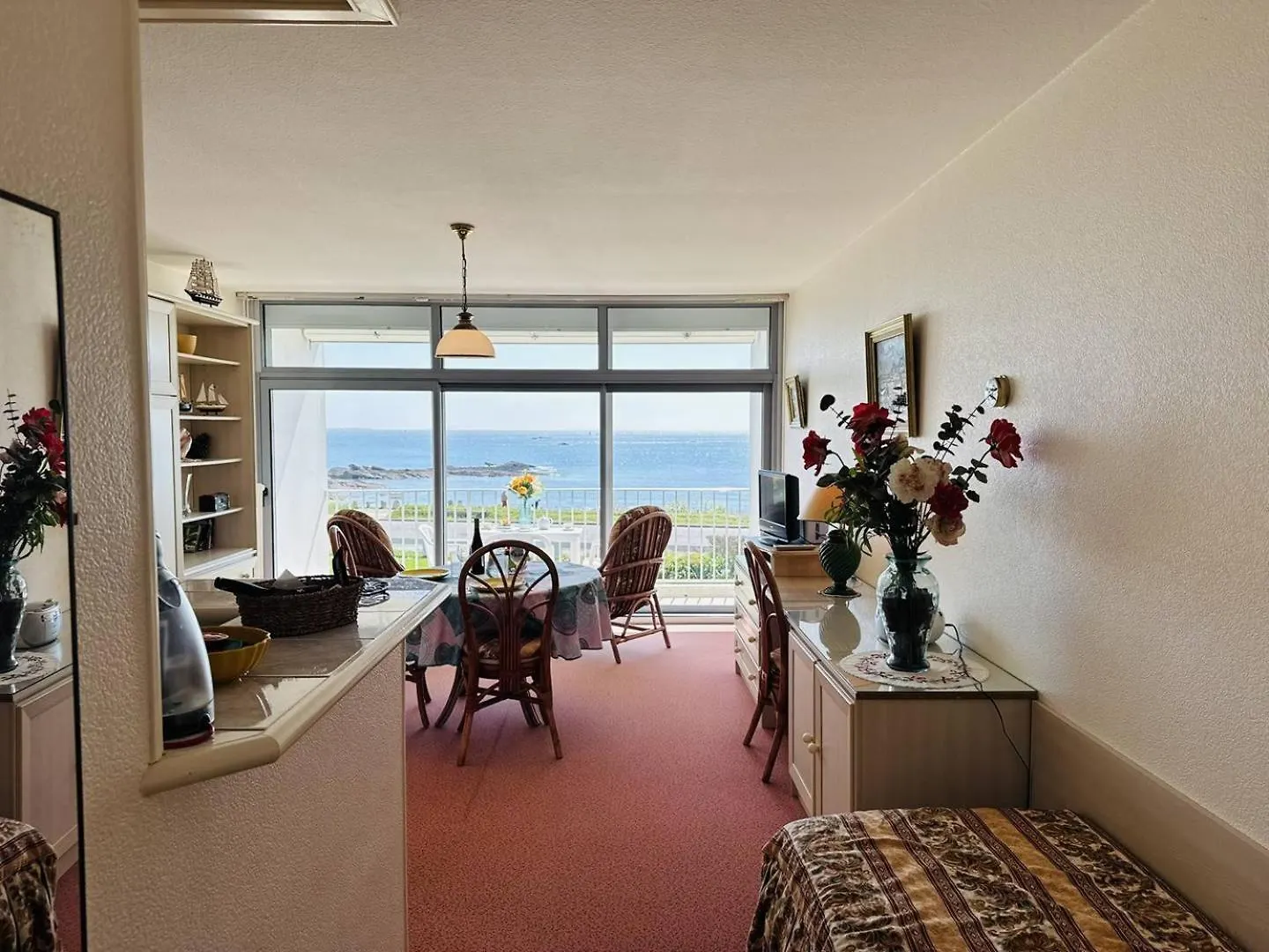 Studio 3Pers Vue Mer, 1Min A Pied Plage, Wifi, Parking Quiberon