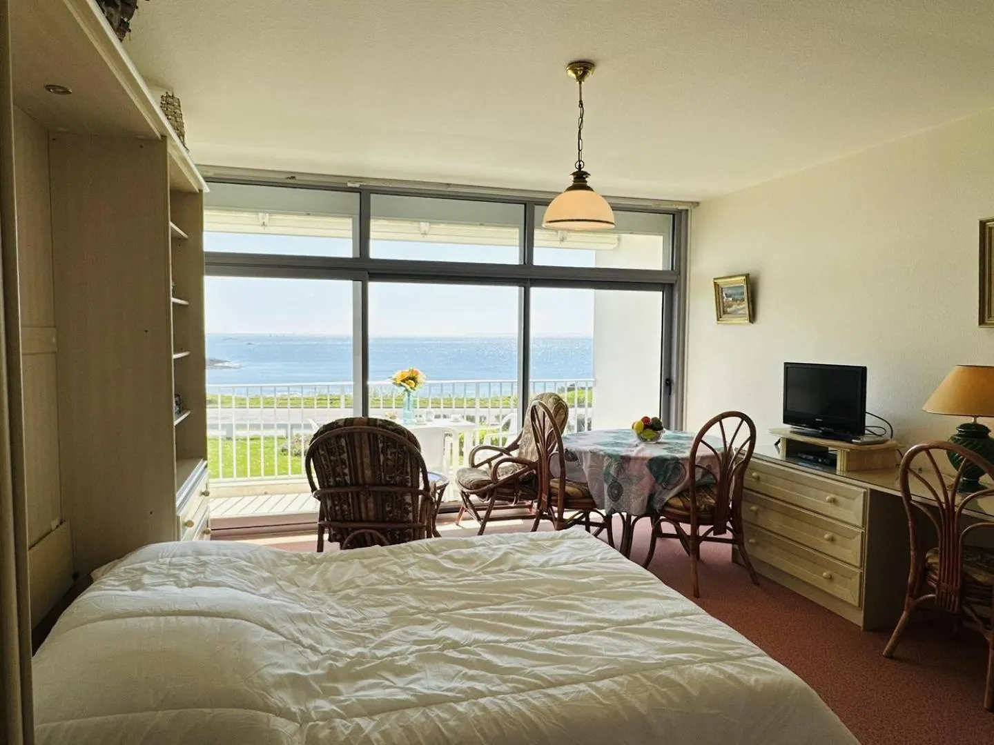 Studio 3Pers Vue Mer, 1Min A Pied Plage, Wifi, Parking Quiberon França