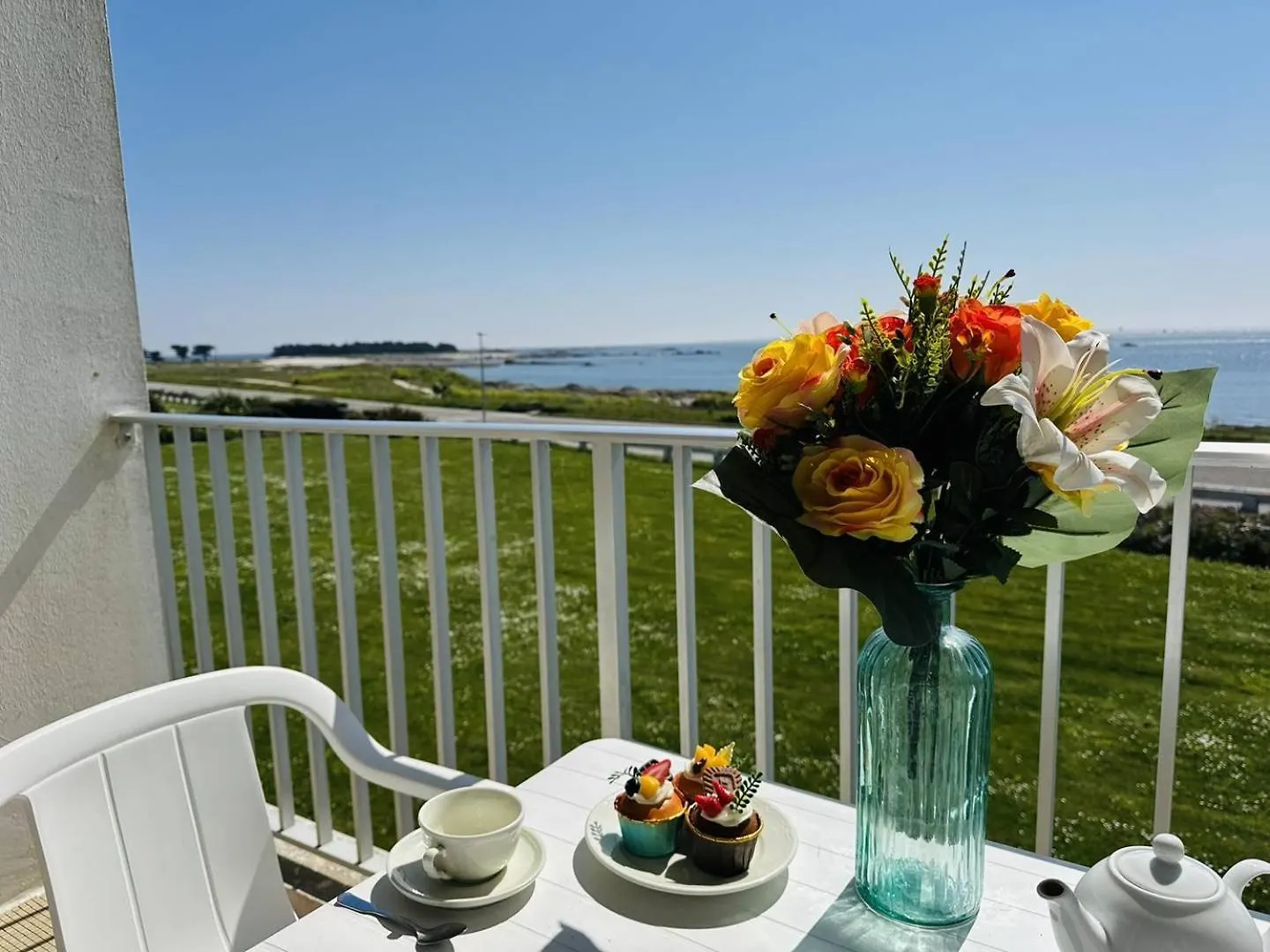 Apartamento Studio 3Pers Vue Mer, 1Min A Pied Plage, Wifi, Parking Quiberon França