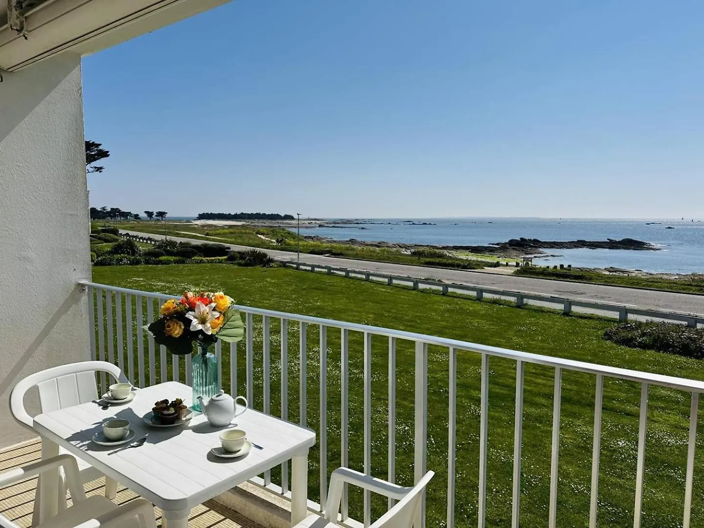 Apartamento Studio 3Pers Vue Mer, 1Min A Pied Plage, Wifi, Parking Quiberon
